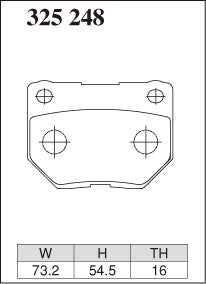 DIXCEL Rear Brake Pads – Subaru WRX (GDA/GDB) / Nissan Skyline (R32/R33/R34)