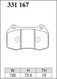 DIXCEL Front Brake Pads – Nissan 350Z (Z33) / Honda Integra Type R (DC5) – Brembo Caliper
