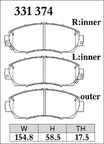 Dixcel Front Brake Pads - Honda CR-V (RM1/RM4/RW1/RW2) – view 2