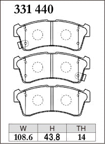 DIXCEL Front Brake Pads - Honda N-ONE e: (JG5) – view 2