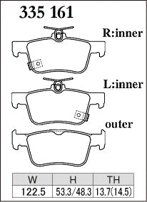 Dixcel Rear Brake Pads – Honda Civic Type R (FK8 / FL5)