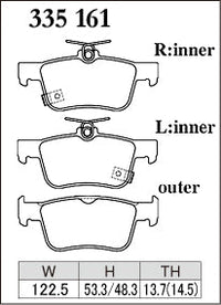 Dixcel Rear Brake Pads – Honda Civic Type R (FK8 / FL5)
