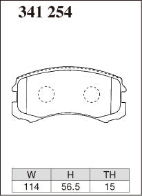 DIXCEL Front Brake Pads - Mitsubishi Lancer (CG/CH) / Colt – view 2