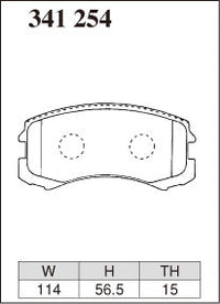 DIXCEL Front Brake Pads - Mitsubishi Lancer (CG/CH) / Colt – view 2