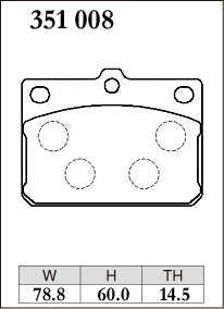 DIXCEL Front Brake Pads - Mazda RX-3 (S102/S124) – view 2