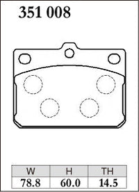 DIXCEL Front Brake Pads - Mazda RX-3 (S102/S124) – view 2