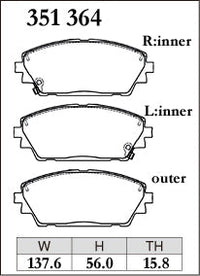 DIXCEL Front Brake Pads - Mazda 3 (BP) / CX-30 (DM) – view 2