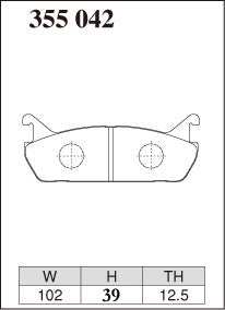 DIXCEL Rear Brake Pads – Mazda MX-5 (NA6C) / 323 (BG)