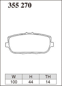 DIXCEL Rear Brake Pads – Mazda MX-5 (NC18 / ND) / Fiat 124 Spider (348)