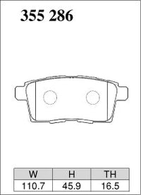 DIXCEL Rear Brake Pads - Mazda CX-7 (ER) / MPV (LY) – view 2