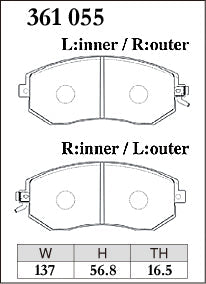 DIXCEL Front Brake Pads – Subaru WRX (GR / GV) / BRZ (ZC6 / ZD8) / Toyota 86 (ZN6) / GR86 (ZN8)