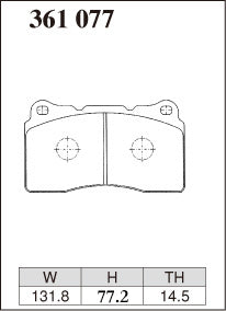 DIXCEL Front Brake Pads – Subaru WRX STI / BRZ / Mitsubishi Evo / Toyota 86 / Renault Megane RS (Brembo 4-Piston)