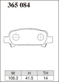 DIXCEL Rear Brake Pads – Subaru WRX STI (GC8) / Impreza (GD) / Liberty / Forester – view 2