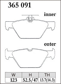 Dixcel Rear Brake Pads - Subaru WRX (VA/VN) / Forester (SK) / Outback (BS/BT) / Levorg (VM) / Impreza (GK/GT/GU) / XV / Crosstrek (GT/GU) – view 2