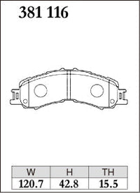 DIXCEL Front Brake Pads - Daihatsu Hijet (S321/S331/S500P) / Atrai Wagon (S700V/S710V) / Subaru Sambar (S321B/S331B) – view 2