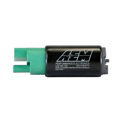 AEM 340LPH E85 High Flow In-Tank Fuel Pump (65mm, No-Hooks, Offset Inlet), WRX/STI/FXT/LGT, R35 GTR