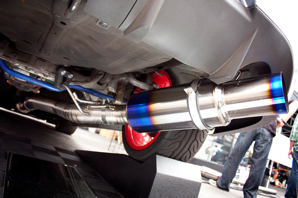 Tomei Expreme Ti Titanium Catback Exhaust - Mitsubishi Lancer EVO 7-9 JDM Rear Bumper