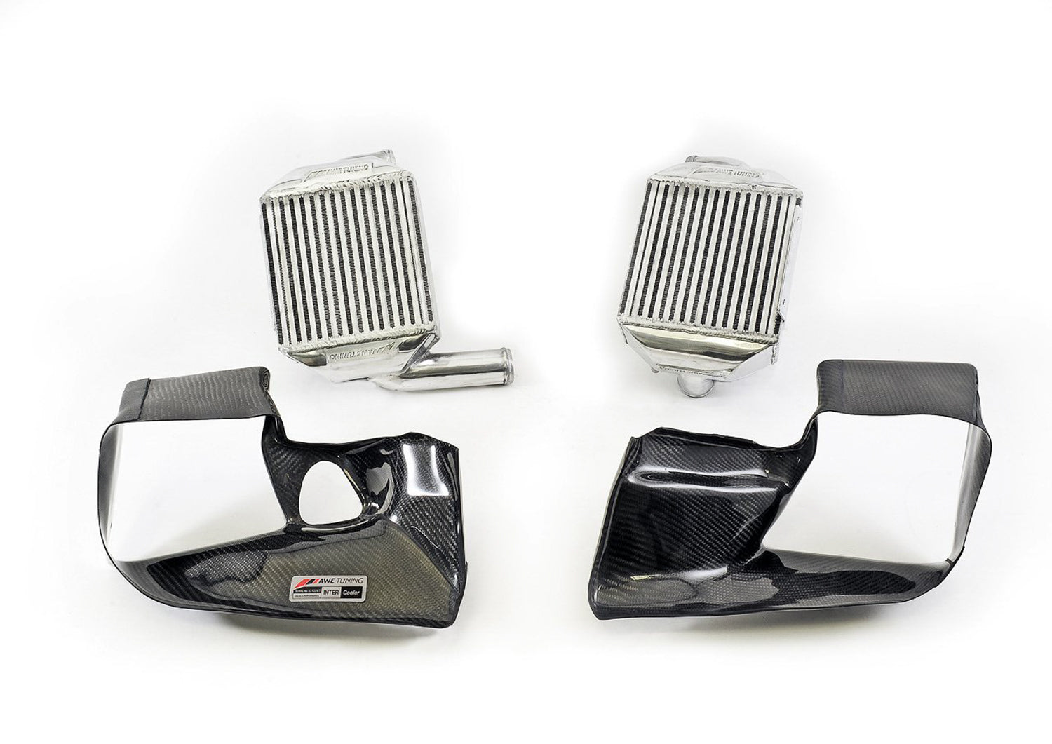 AWE Performance Intercooler Kit with Carbon Fibre Shrouds – Audi 2.7T