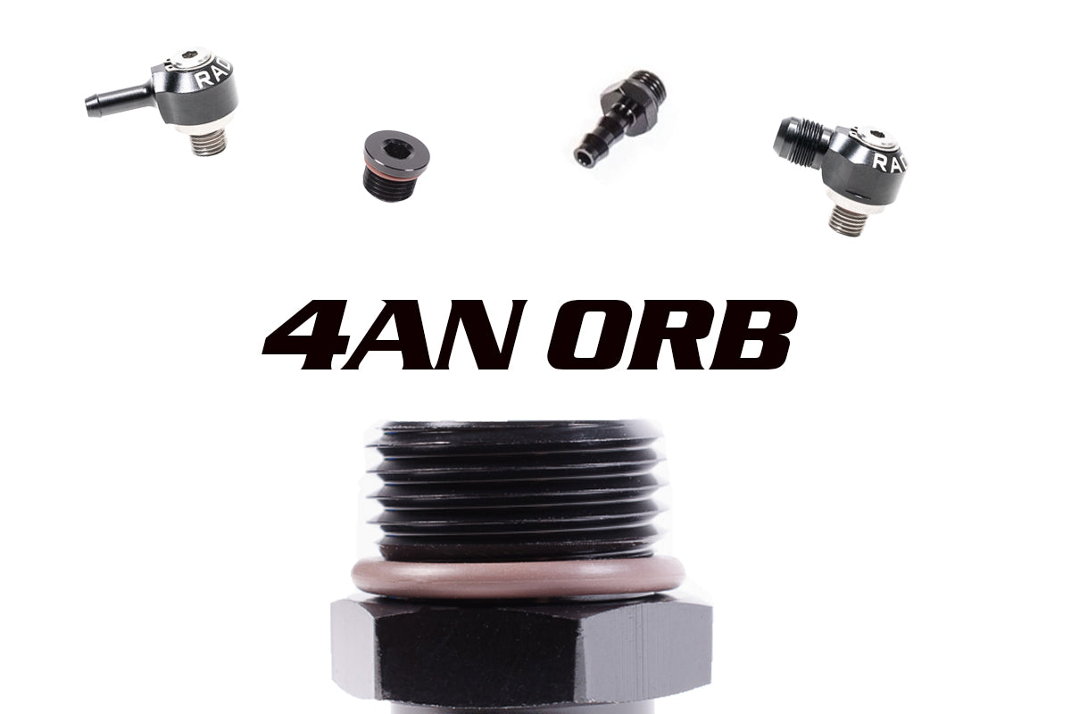 Radium 4AN ORB to 8mm Barb Fitting - Radium Engineering | Coore Australia