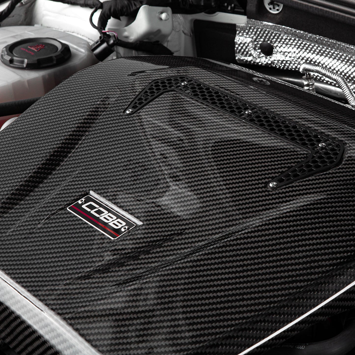Cobb Tuning Redline Carbon Fibre Engine Cover - Audi A3, S3 8V/VW Golf GTI & R Mk7, Mk8/ Tiguan R 22+