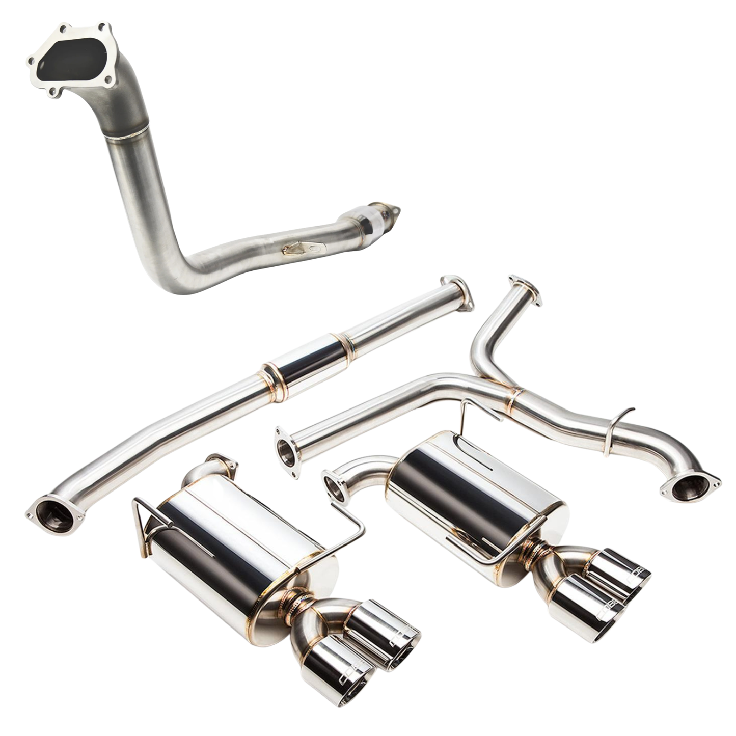Cobb Turboback Exhaust with Korsh Down Pipe - 11-21 STI / 11-14 WRX