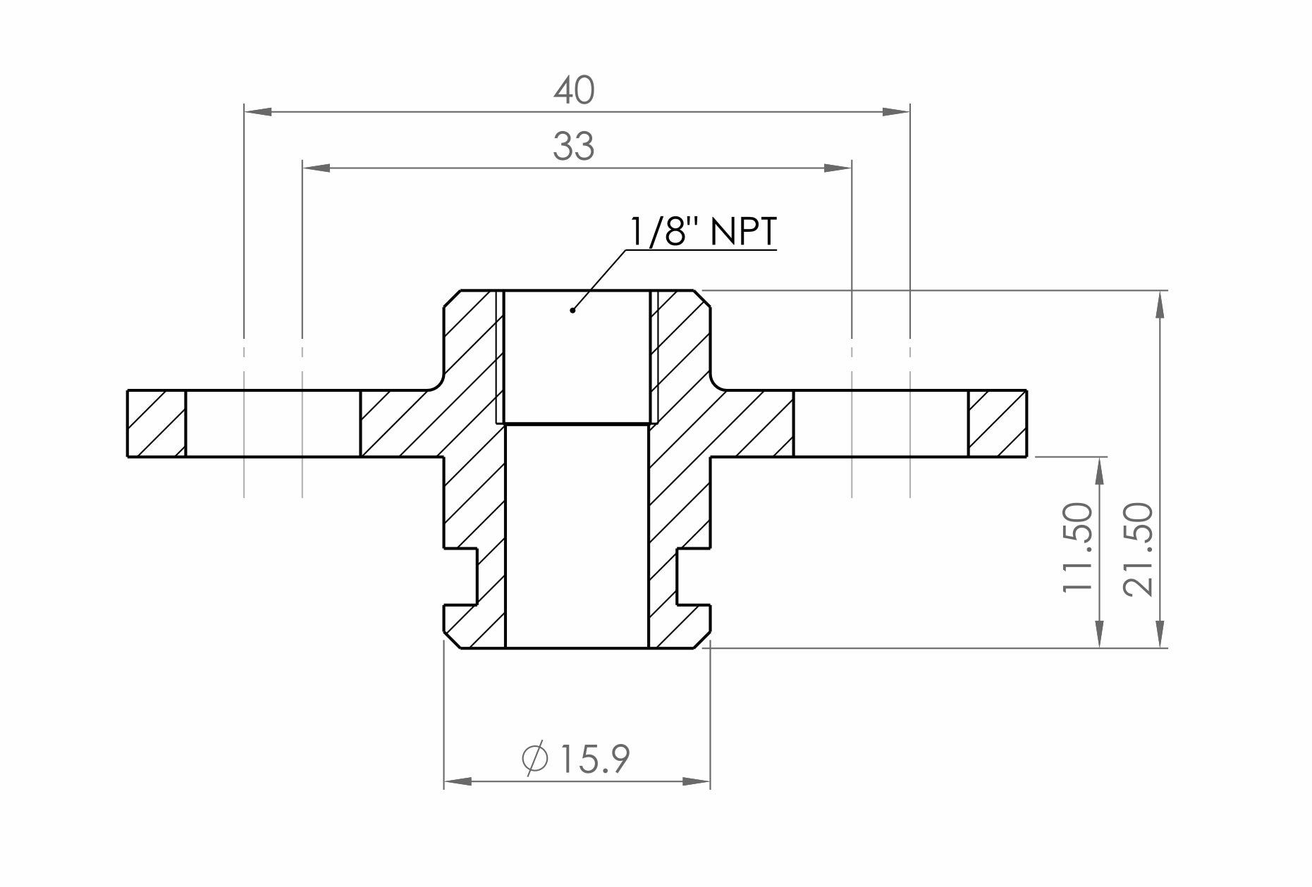 GFB OEM Fuel Rail to 1/8" NPT Female Adaptor – Universal