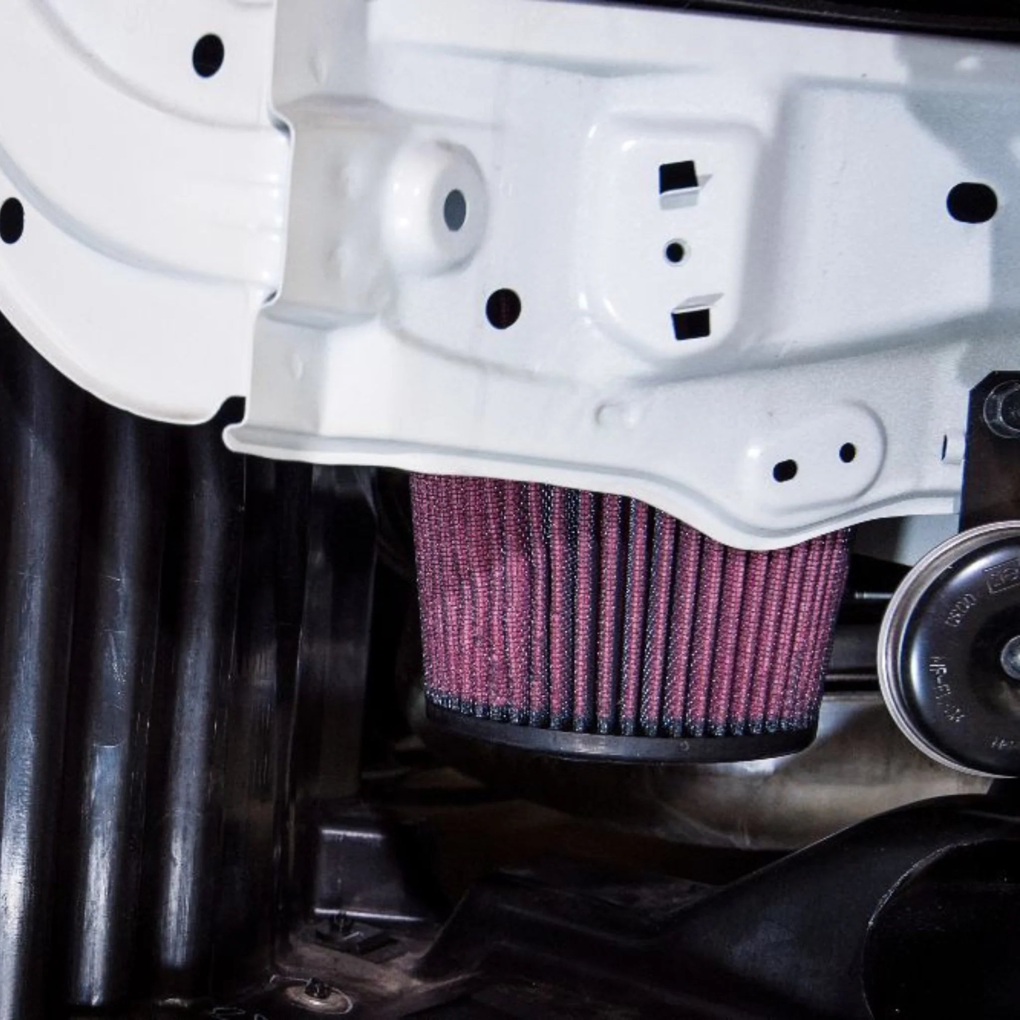 Process West 72mm cold air intake kit components laid out