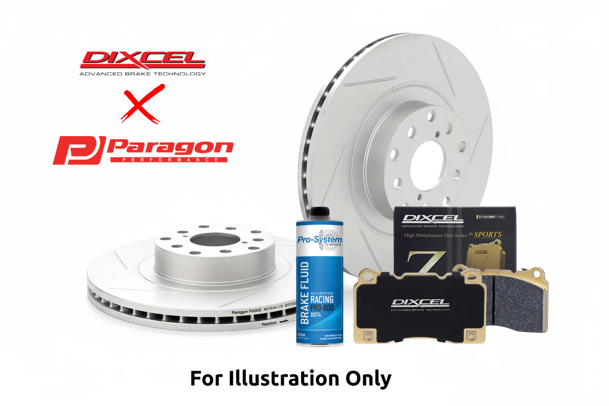 Paragon PAR42968S Front Rotor + Dixcel Brake Pad Combo – Ford Focus RS (2016-2017)