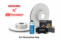 Paragon PAR42968S Front Rotor + Dixcel Brake Pad Combo – Ford Focus RS (2016-2017)