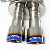 Korsh Subaru WRX 2011-14/STI 2011-2021 Auto Turbo Back Exhaust - Stainless Steel with Titanium Tips