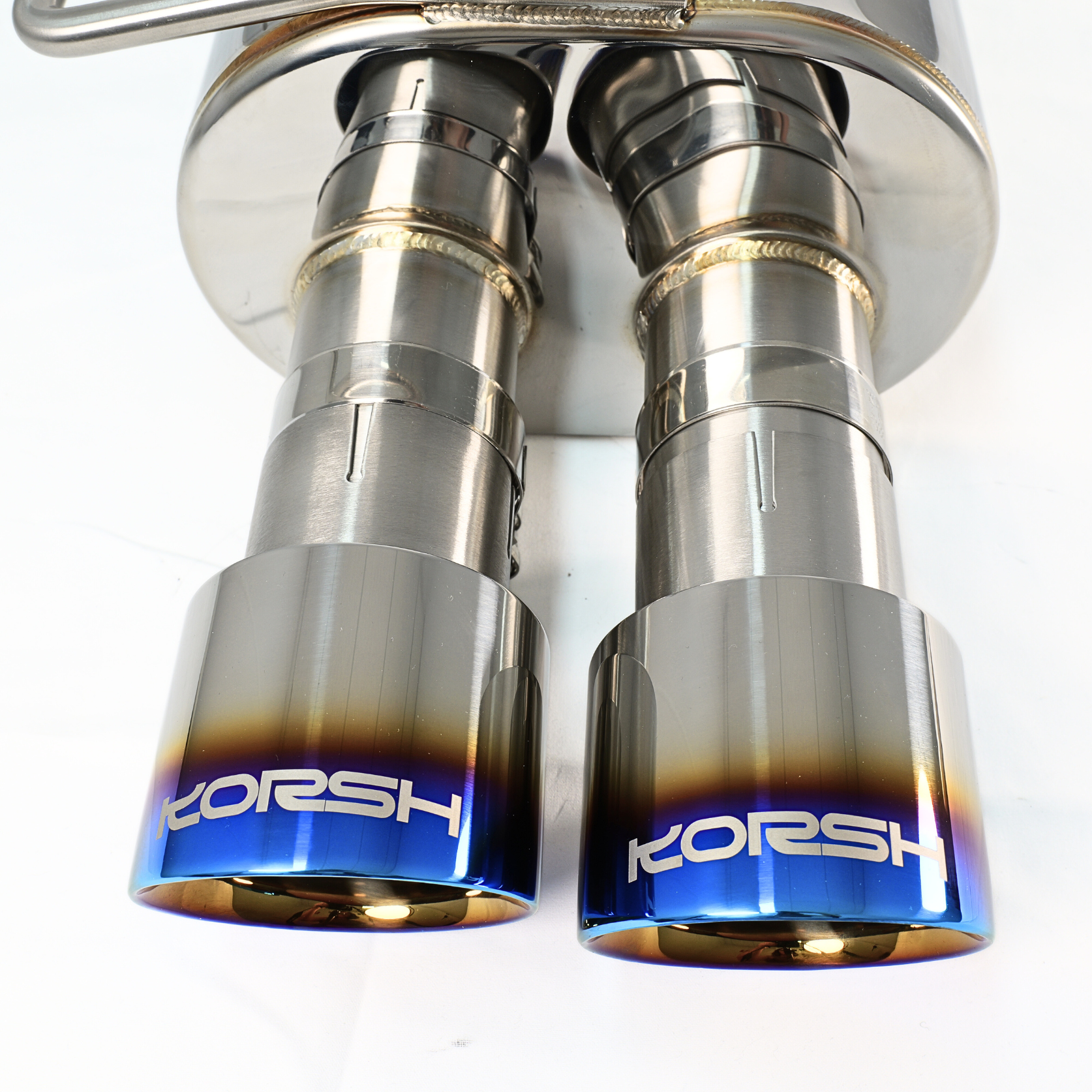 Korsh Subaru WRX 2011-14/STI 2011-2021 Turbo Back Exhaust - Stainless Steel with Titanium Tips