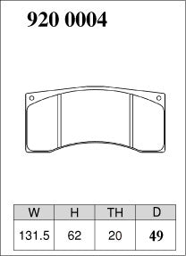 Dixcel Brake Pads - Alcon CAR49 / TA4+ / CRB343 / CRB332 / CAR23 - 20mm – view 2