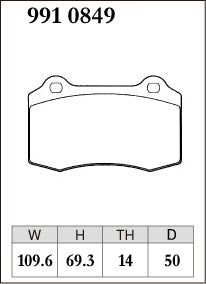DIXCEL Rear Brake Pads – Commodore (VF) / Falcon (FG/FGX) / Camaro (Gen 5) / SRT (LX/WK2) – Brembo