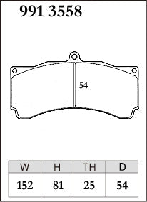 DIXCEL Brake Pads – Alcon CAR89 / CR6420, AP Racing CP9668 (25mm / D54)