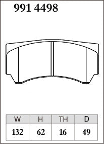 DIXCEL Brake Pads – Alcon CAR98 MONO4 (16mm)
