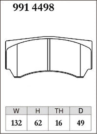 DIXCEL Brake Pads – Alcon CAR98 MONO4 (16mm)