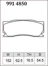DIXCEL Brake Pads – Alcon CAR97 "MONO6" (16mm / 54mm)