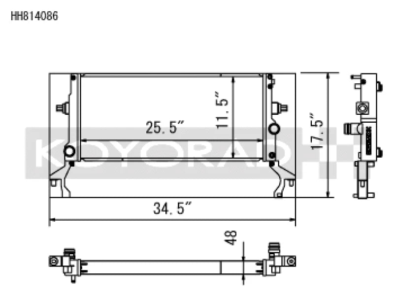 Koyo (Koyorad) Performance Radiator: Hyundai i30 Sedan N / Elantra N CN7 2.0T 48mm 2022+