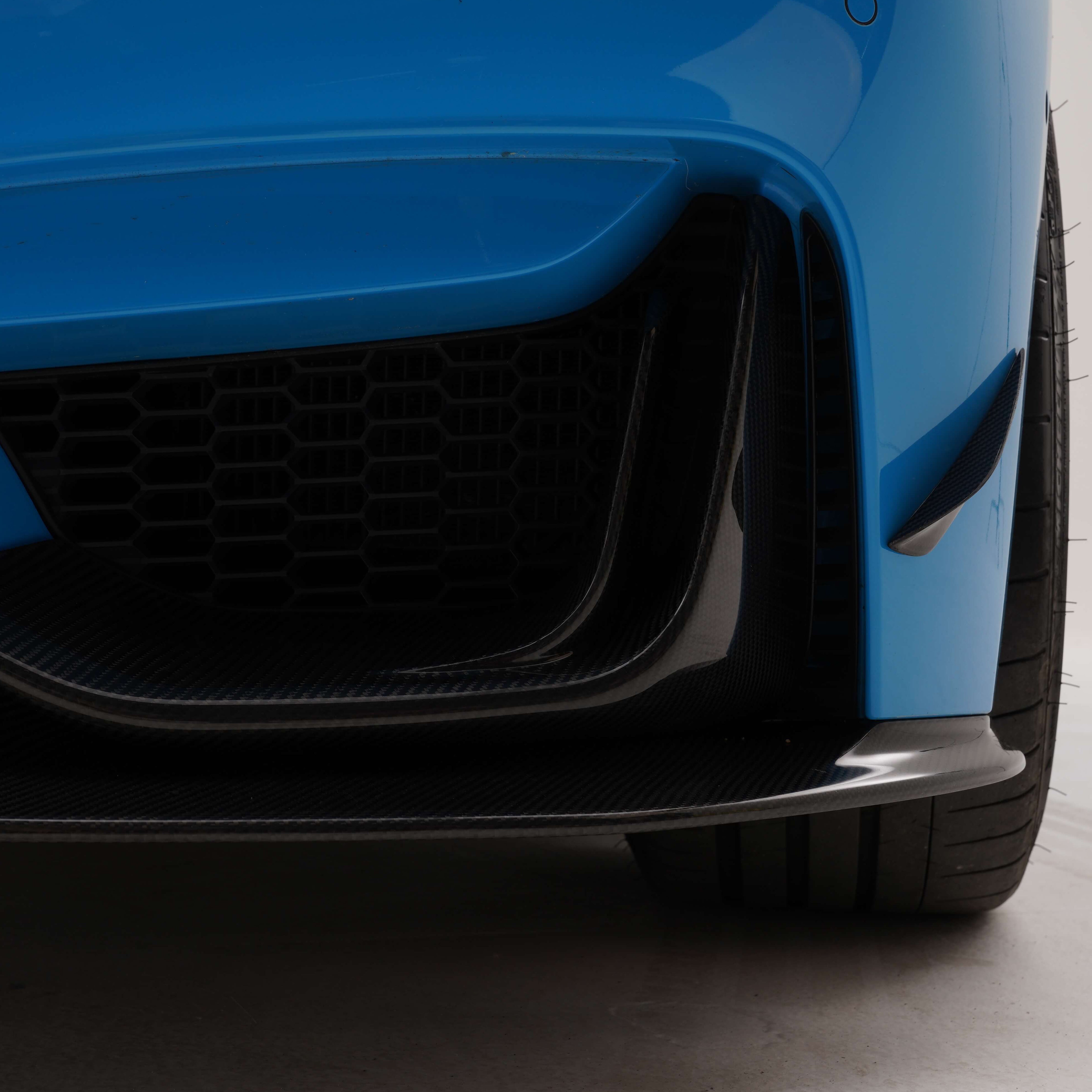 BMW M3 F80 & M4 F82 Carbon Fiber Front Bumper Canards 2013-2020