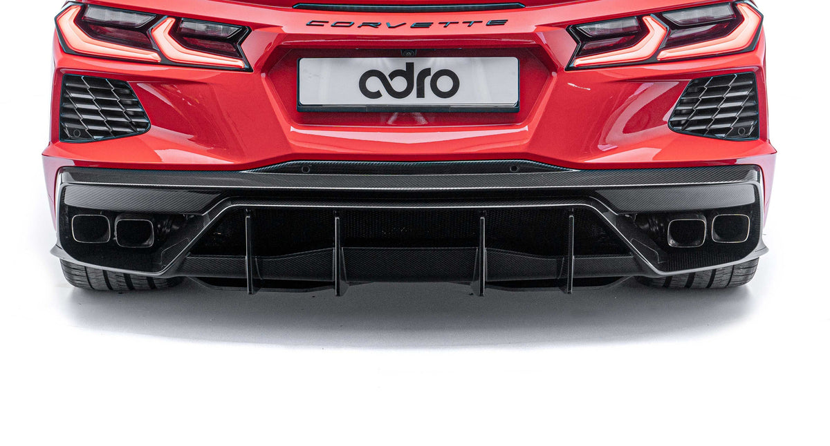 Corvette C8 Dry Prepreg Carbon Fiber Rear Diffuser 2020+