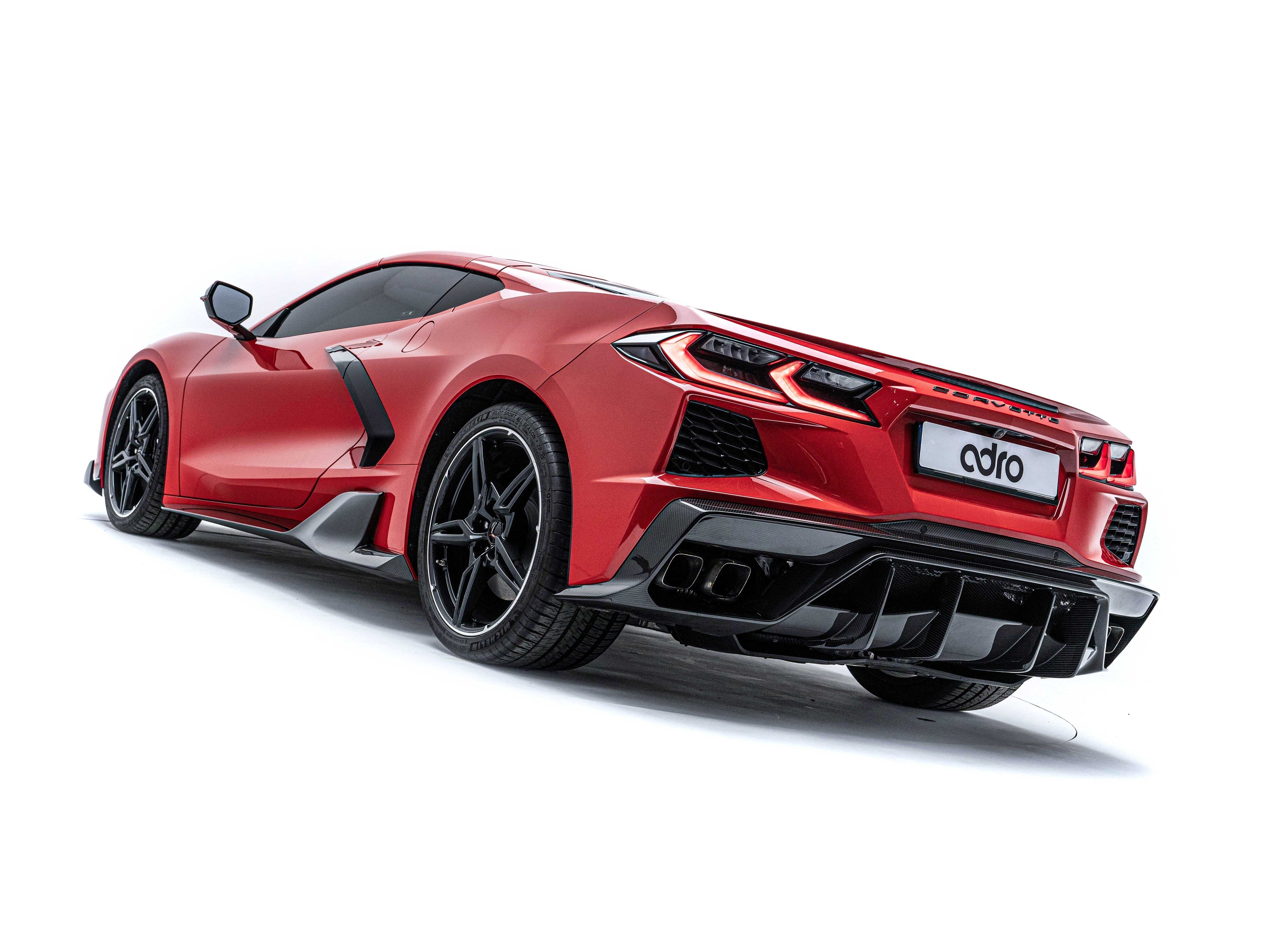 Corvette C8 Prepreg Carbon Fiber Side Skirts 2020+