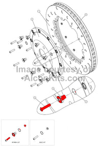 Alcon Extreme Kit Brake Disc Bobbin Kit - Single Rotor