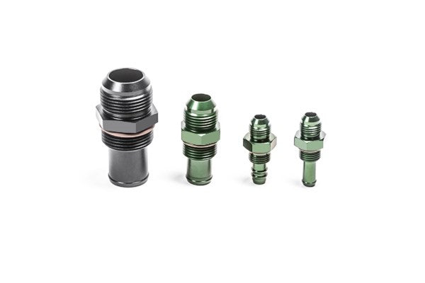 Radium 6AN ORB Bulkhead, 1/2" SAE Male to 3/8" SAE Male - Radium Engineering | Coore Australia