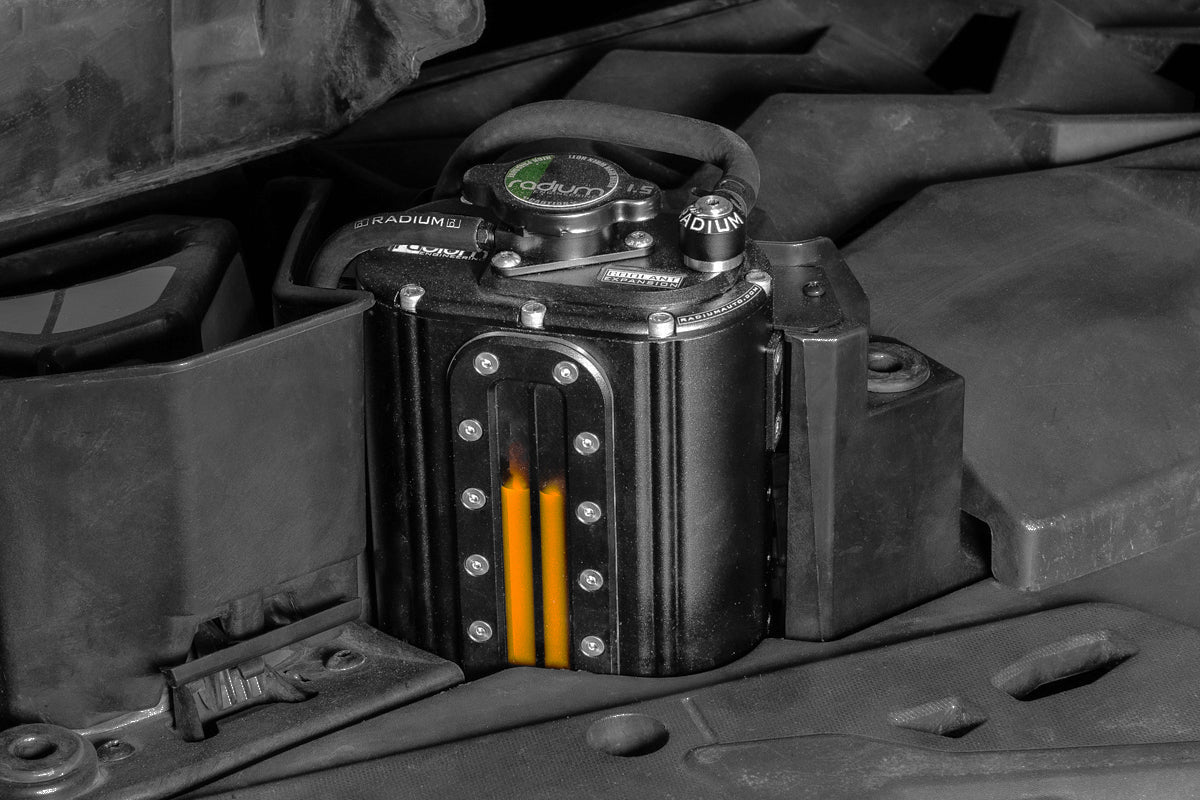 Radium coolant tank installed in Can-Am