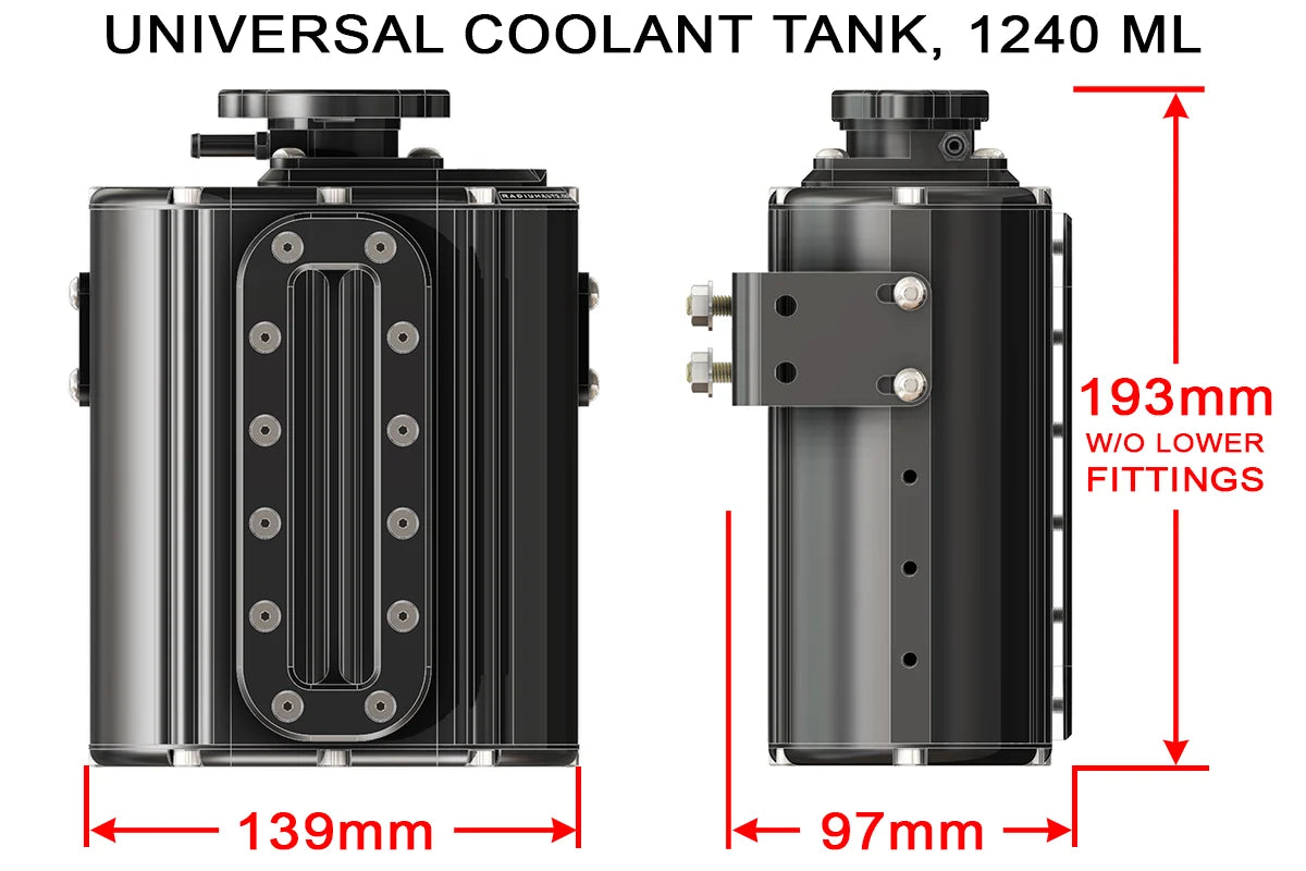 Radium Engineering Universal Coolant Tank, 1240mL – 20-2270