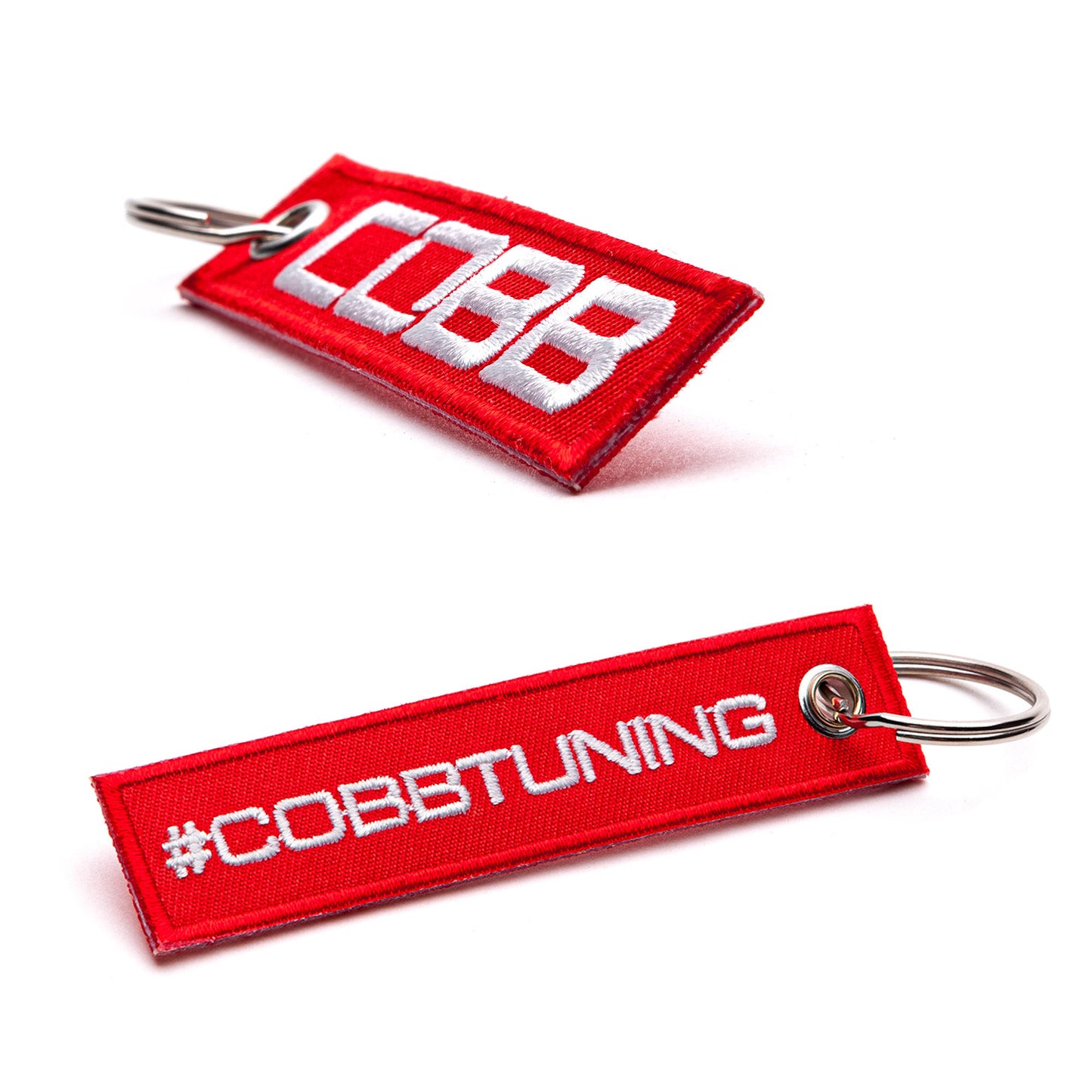 Cobb Tuning Red Embroidered Keychain