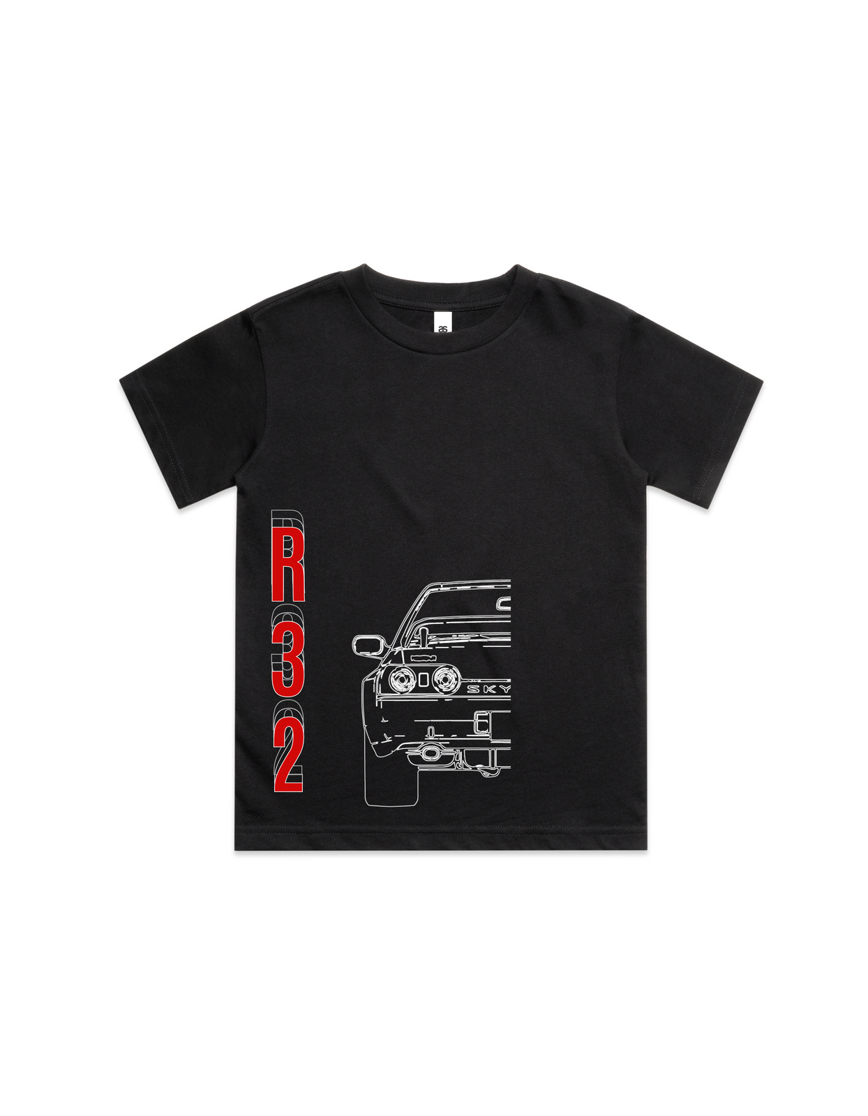 Black Kids Nissan Skyline R32 T-Shirt