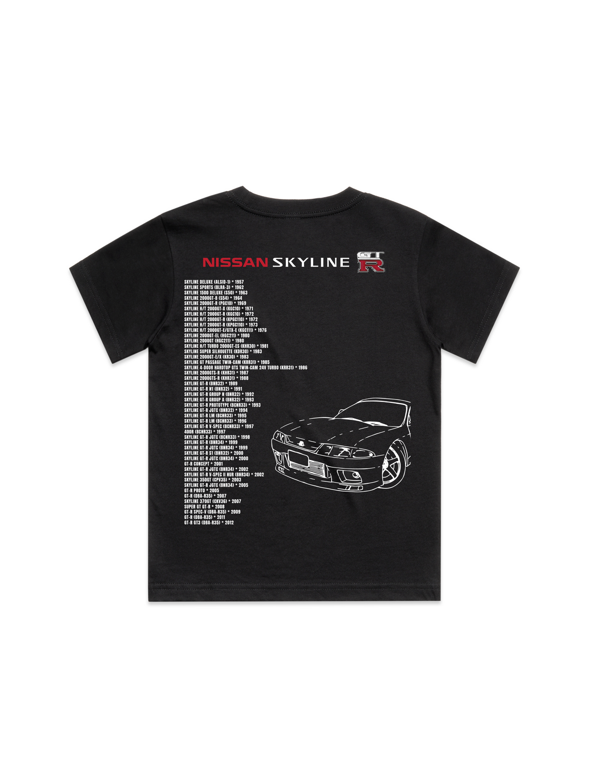 Black Kids Nissan Skyline R33 T-Shirt