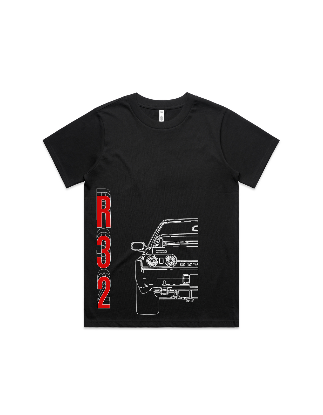 Black Womens Nissan Skyline R32 T-Shirt
