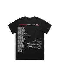 Black Womens Nissan Skyline R32 T-Shirt